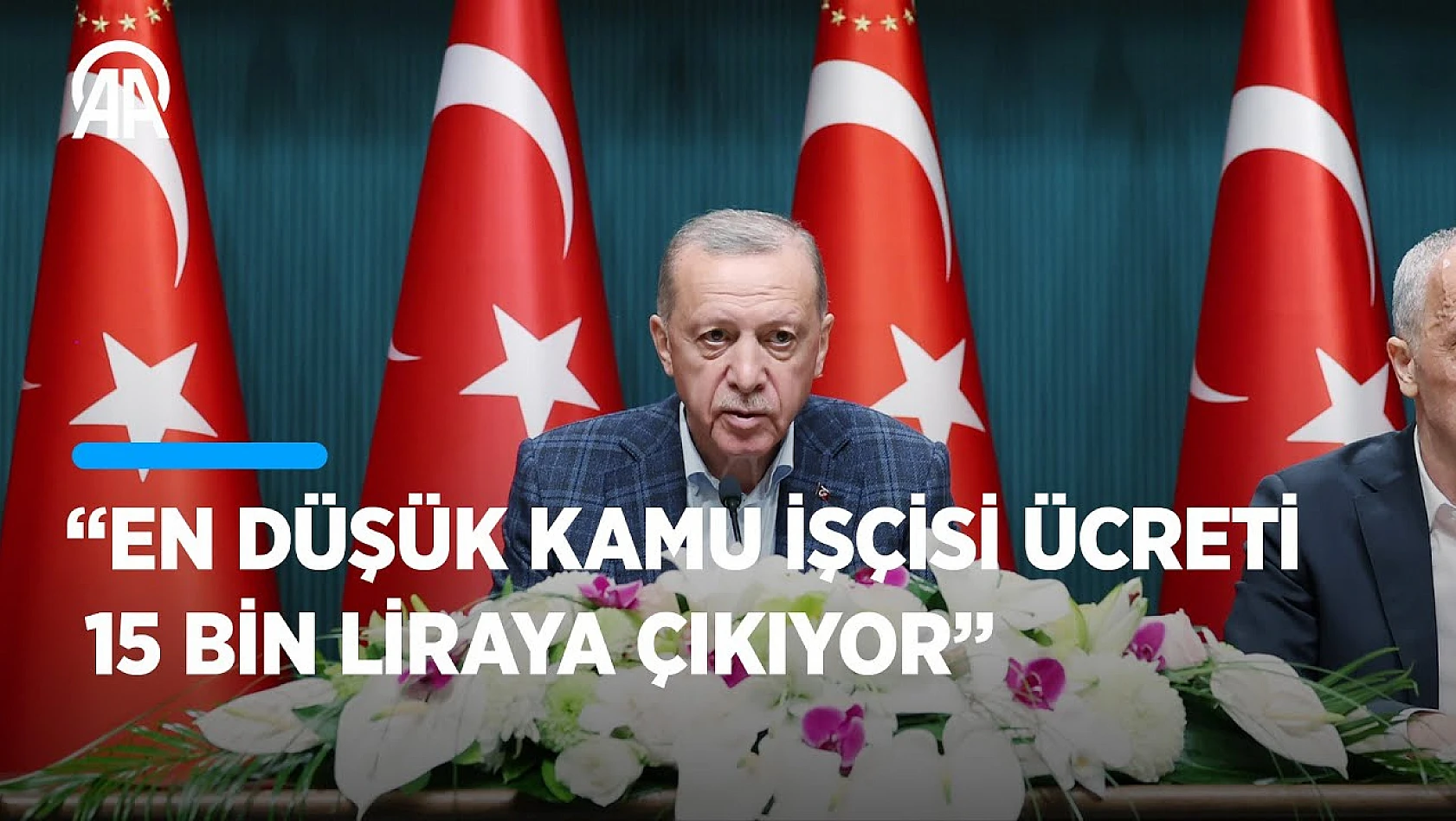 ❝En düşük kamu işçisi ücreti 15 bin liraya çıkıyor❞ | Cumhurbaşkanı Erdoğan zam oranını açıkladı
