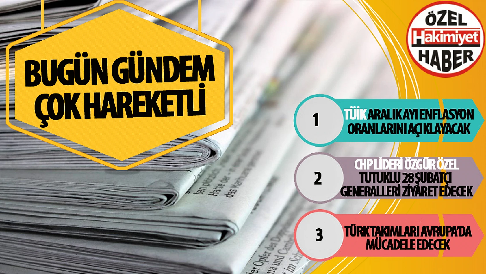 3 Ocak 2024 Türkiye Gündemi: TÜİK Aralık Ayı Enflasyon Rakamlarını Açıklayacak!