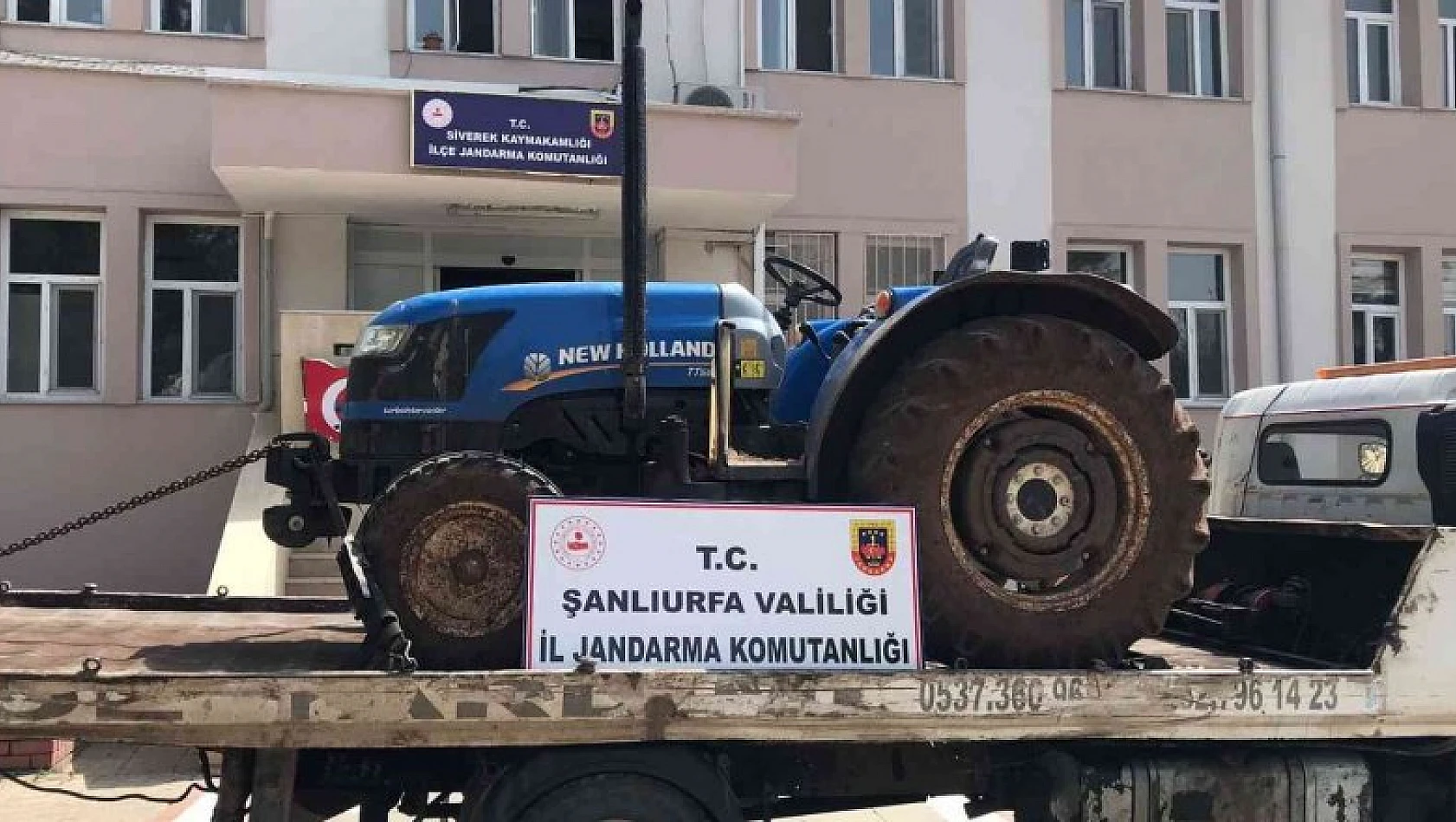 Gaziantep'ten çalınan traktör Şanlıurfa'da bulundu
