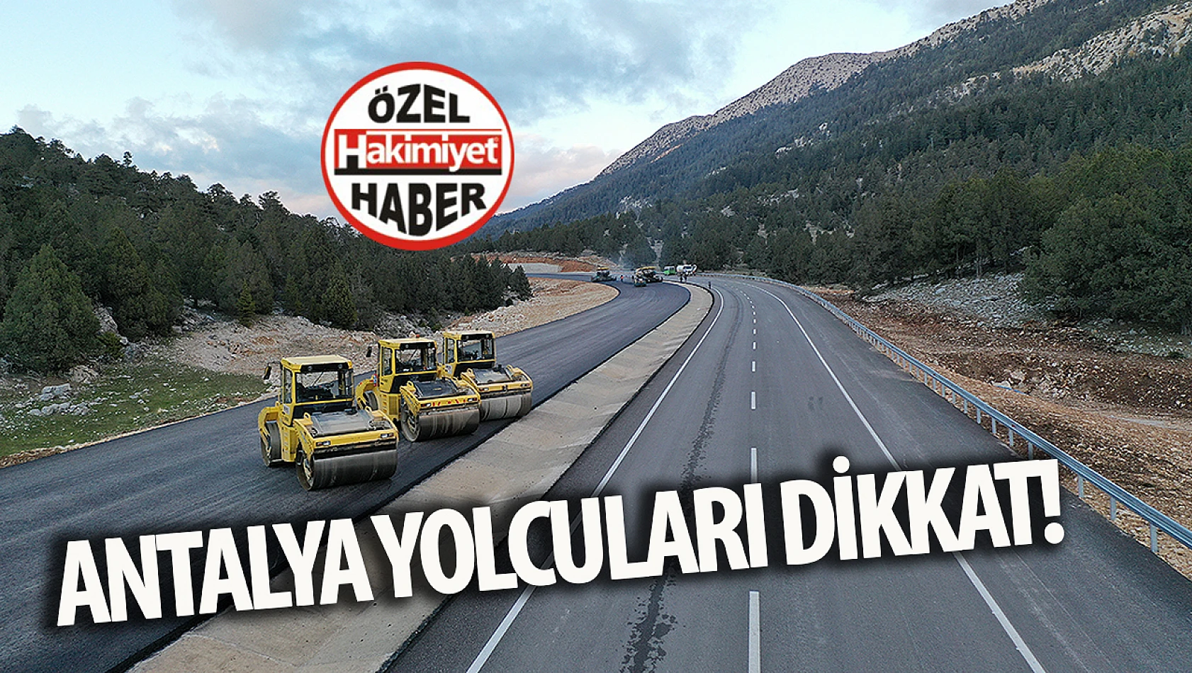 Antalya-Akseki-İbradı Yolunda Patlatmalı Kazı Çalışmaları Sürüyor