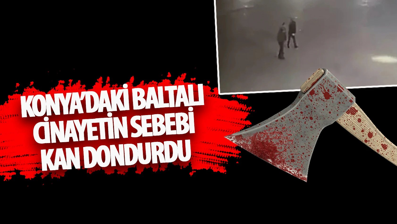 Konya'da kan donduran cinayet: Baltayla öldürdü!
