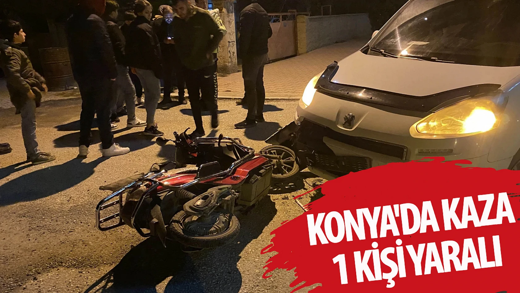 Konya'da kaza: 1 kişi yaralı
