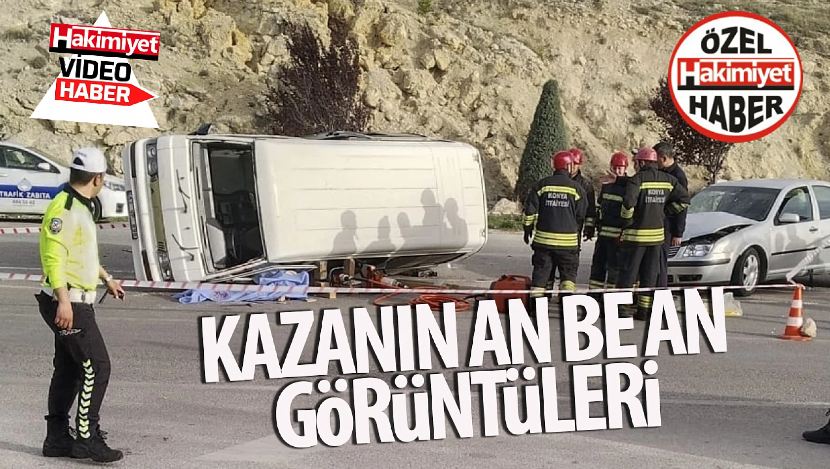 Konya'da ölümle sonuçlanan kaza an be an görüntülendi!
