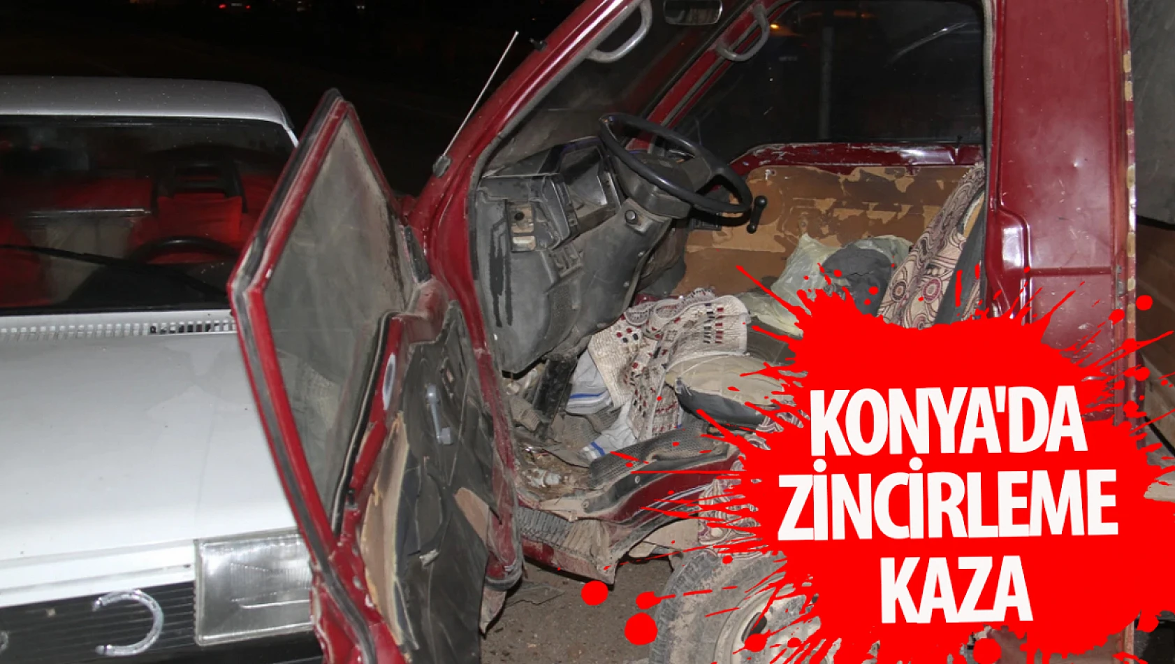 Konya'da zincirleme kaza: 3 yaralı!