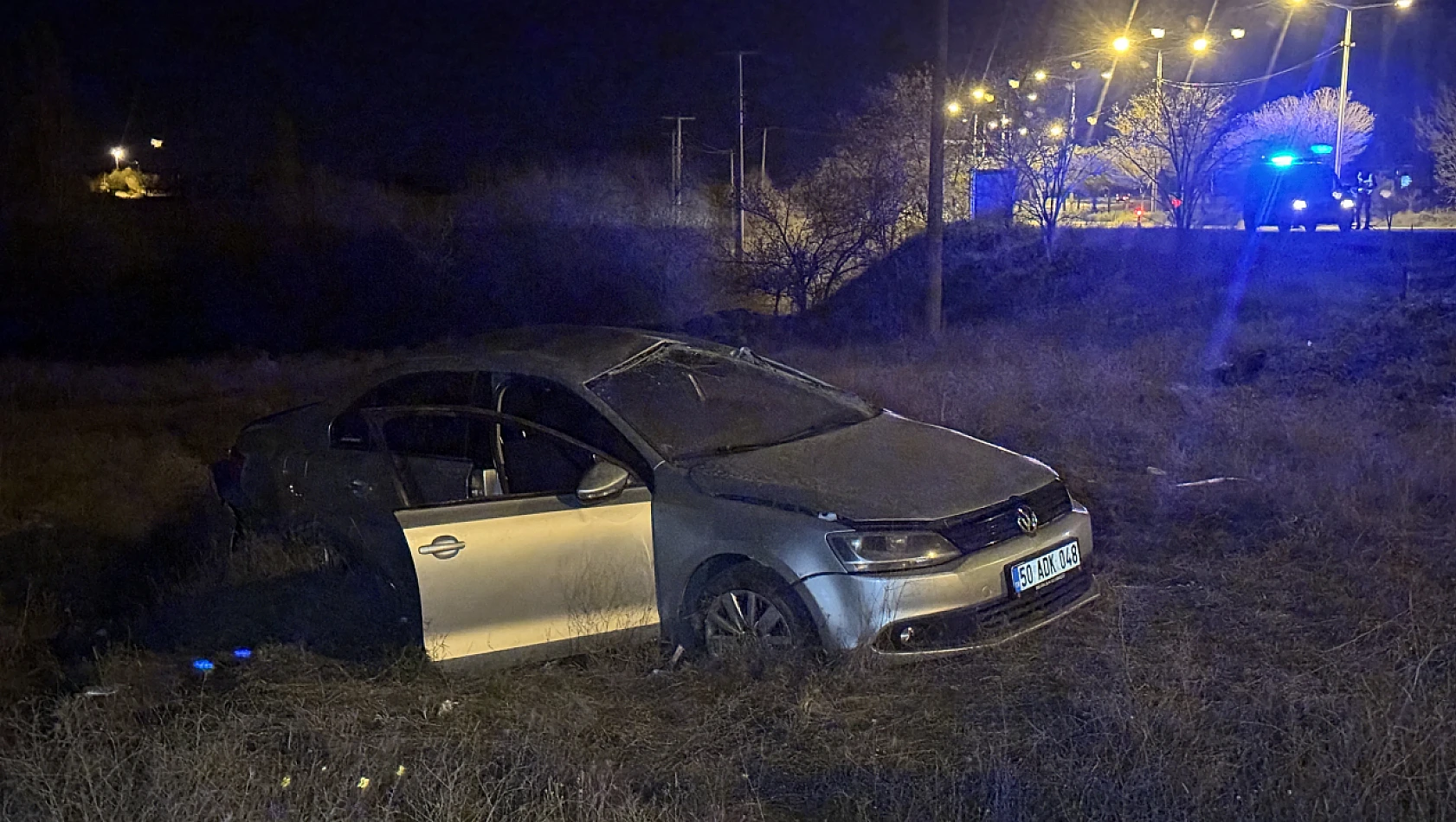 Nevşehir'de tarlaya devrilen otomobil kazası: 1 ölü, 1 yaralı