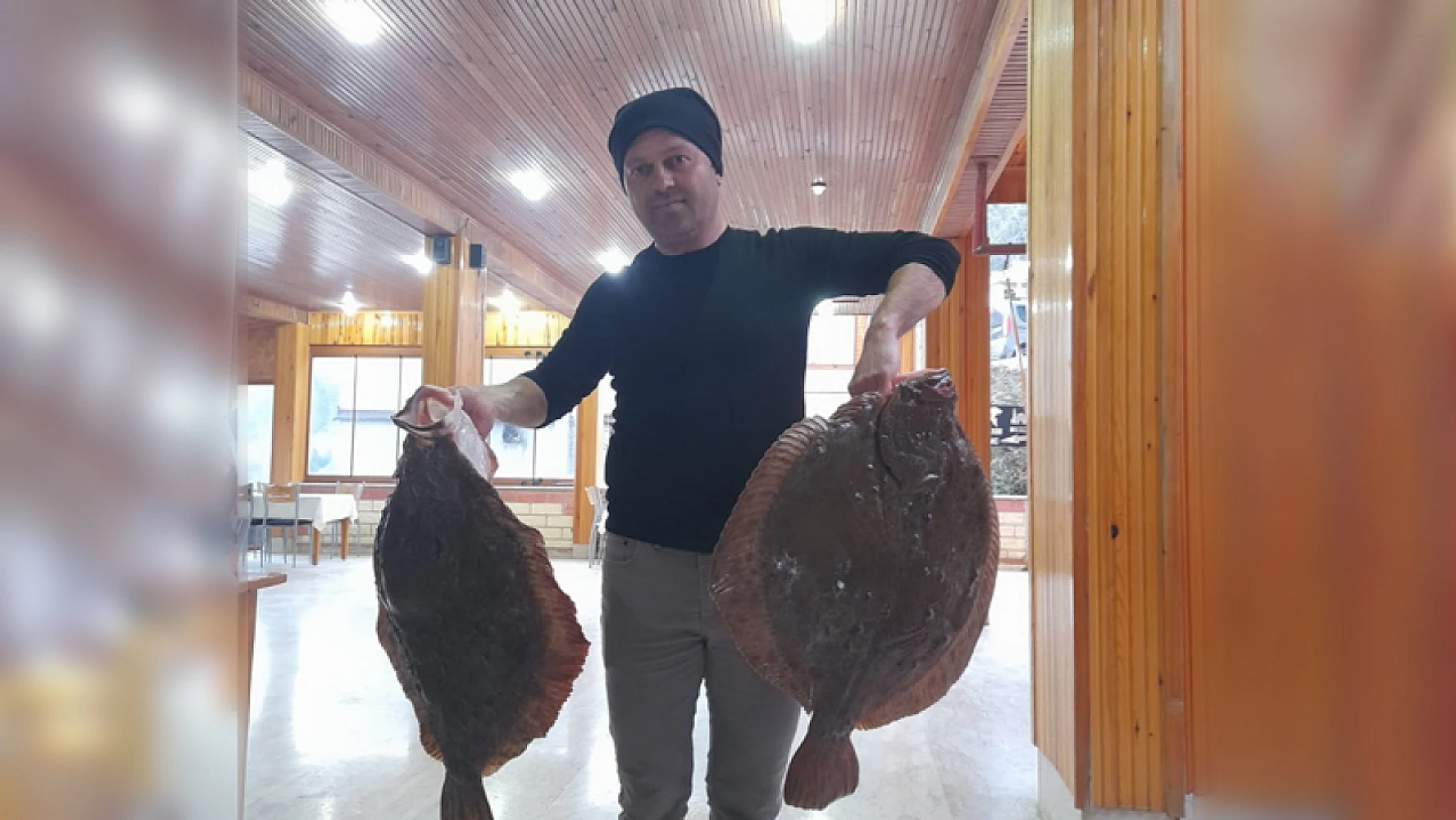10 kilogramlık kalkan balığı yakalandı