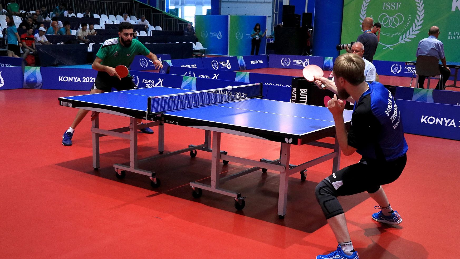 5. İslami Dayanışma Oyunları'nda, masa tenisi erkekler ferdi eleme müsabakaları yapıldı