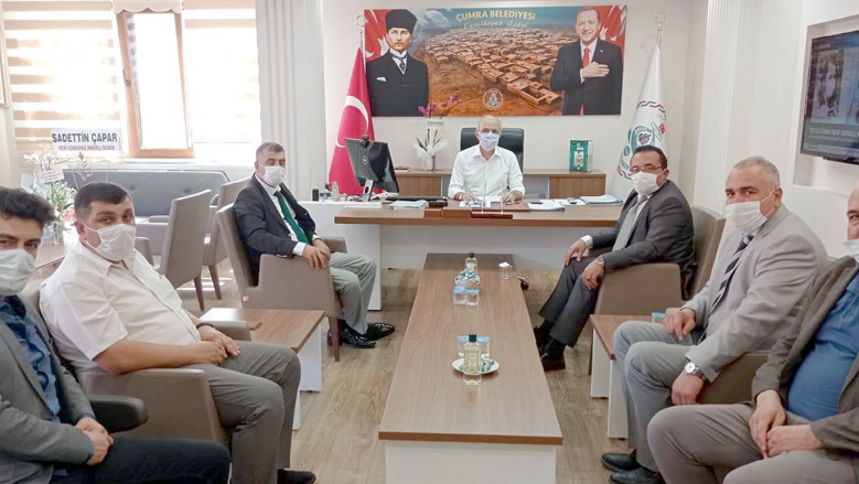 Konya Gelecek Partisi yönetimi Çumra'yı ziyaret etti
