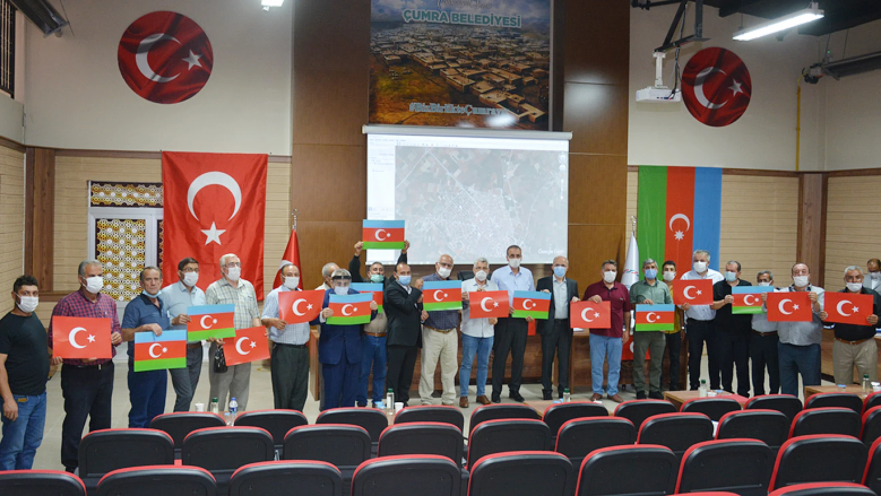 Konya Çumra Belediyesi'nden Azerbaycan'a tam destek