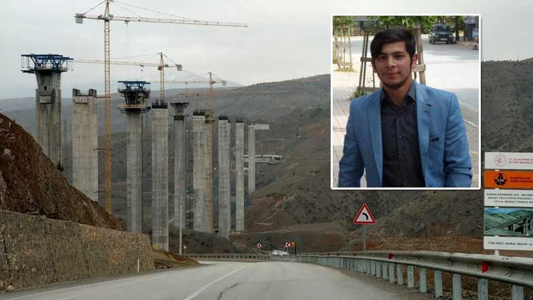 Konya'daki viyadük inşaatında korkunç kaza! 50 metreden düşen genç işçi hayatını kaybetti