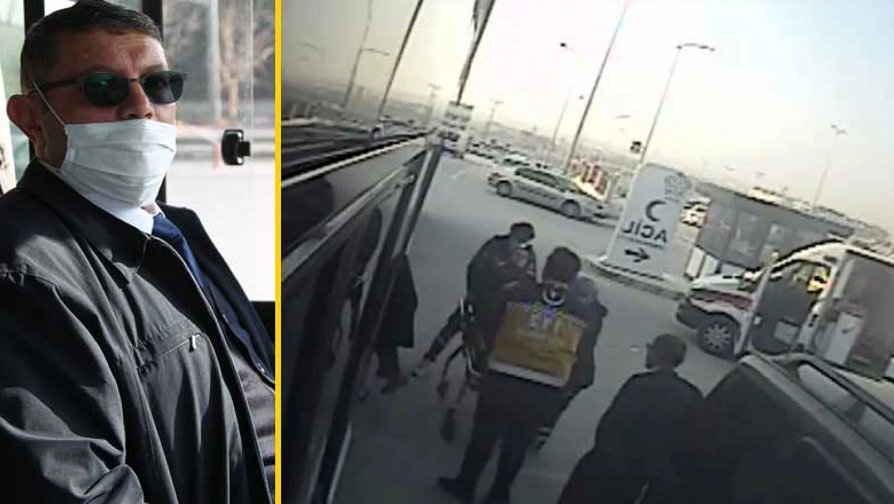 Konya'da zamanla yarış! Otobüste fenalaşan kadını hastaneye yetiştirdiler
