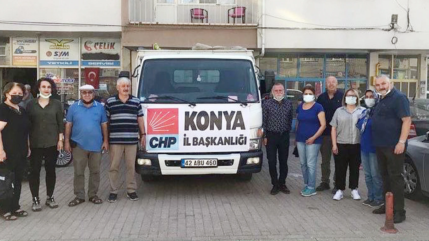 CHP Konya'dan yardım bölgesine yardım tırı