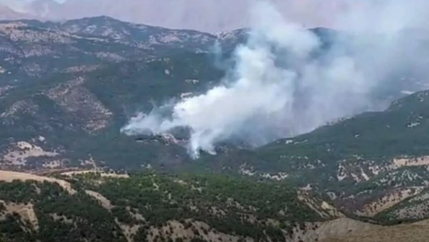 Tunceli'deki orman yangını devam ediyor