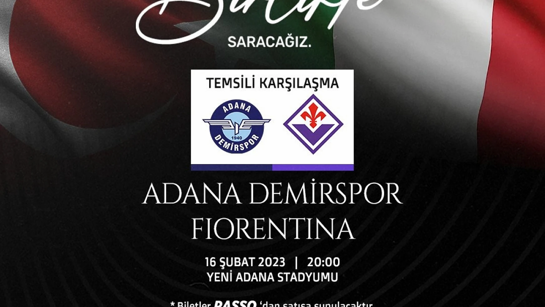 Adana Demirspor depremzedeler için yardım maçı yapacak