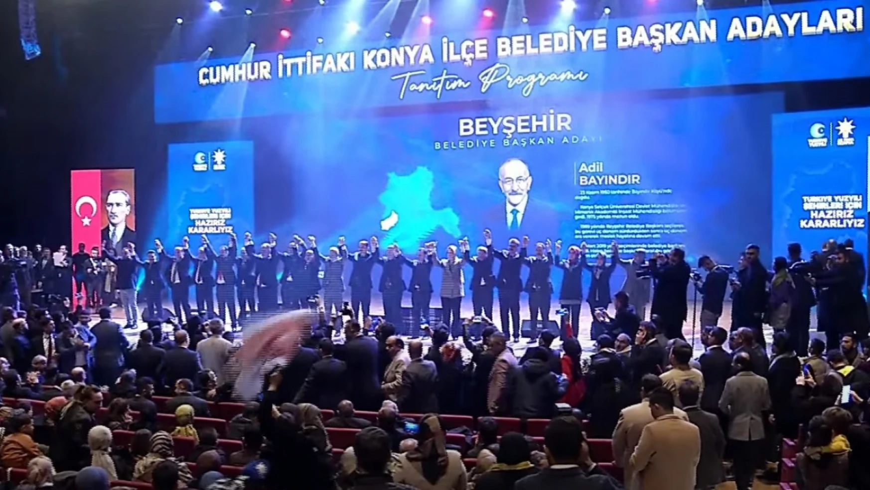 AK Parti'den gövde gösterisi! Konya İlçe Belediye Başkan Adayları Tanıtıldı!