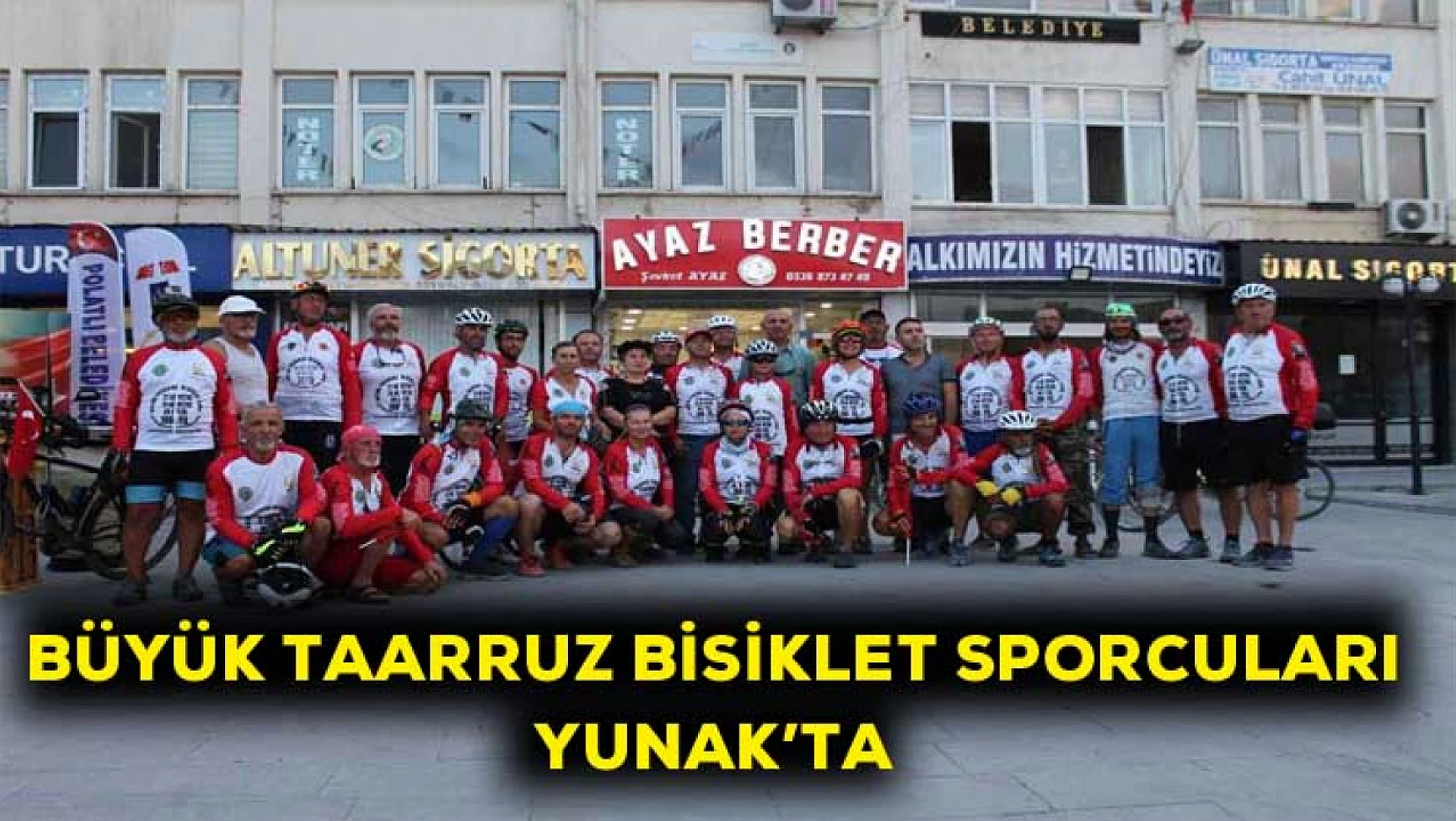 Büyük Taarruz bisiklet sporcuları Yunak'ta