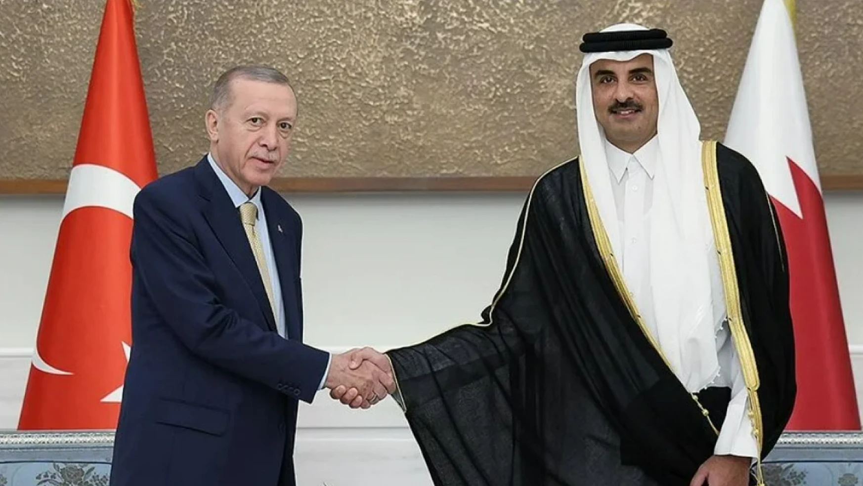 Cumhurbaşkanı Erdoğan, Katar Emiri ile görüştü, 'İslam dünyası birlik içinde gayreti arttırmalı'