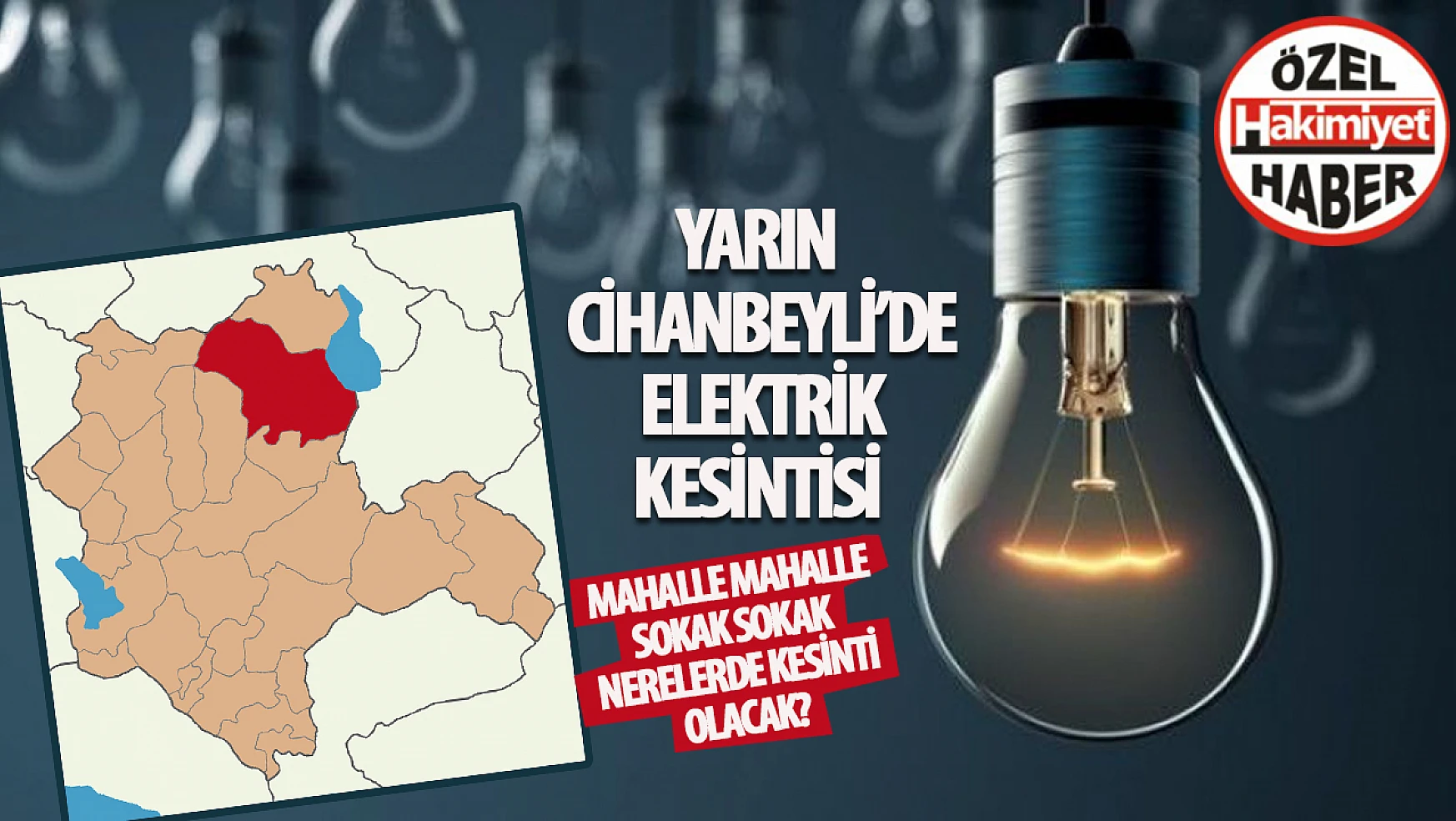 Elektrik Kesintisi Cihanbeyli'yi Etkileyecek