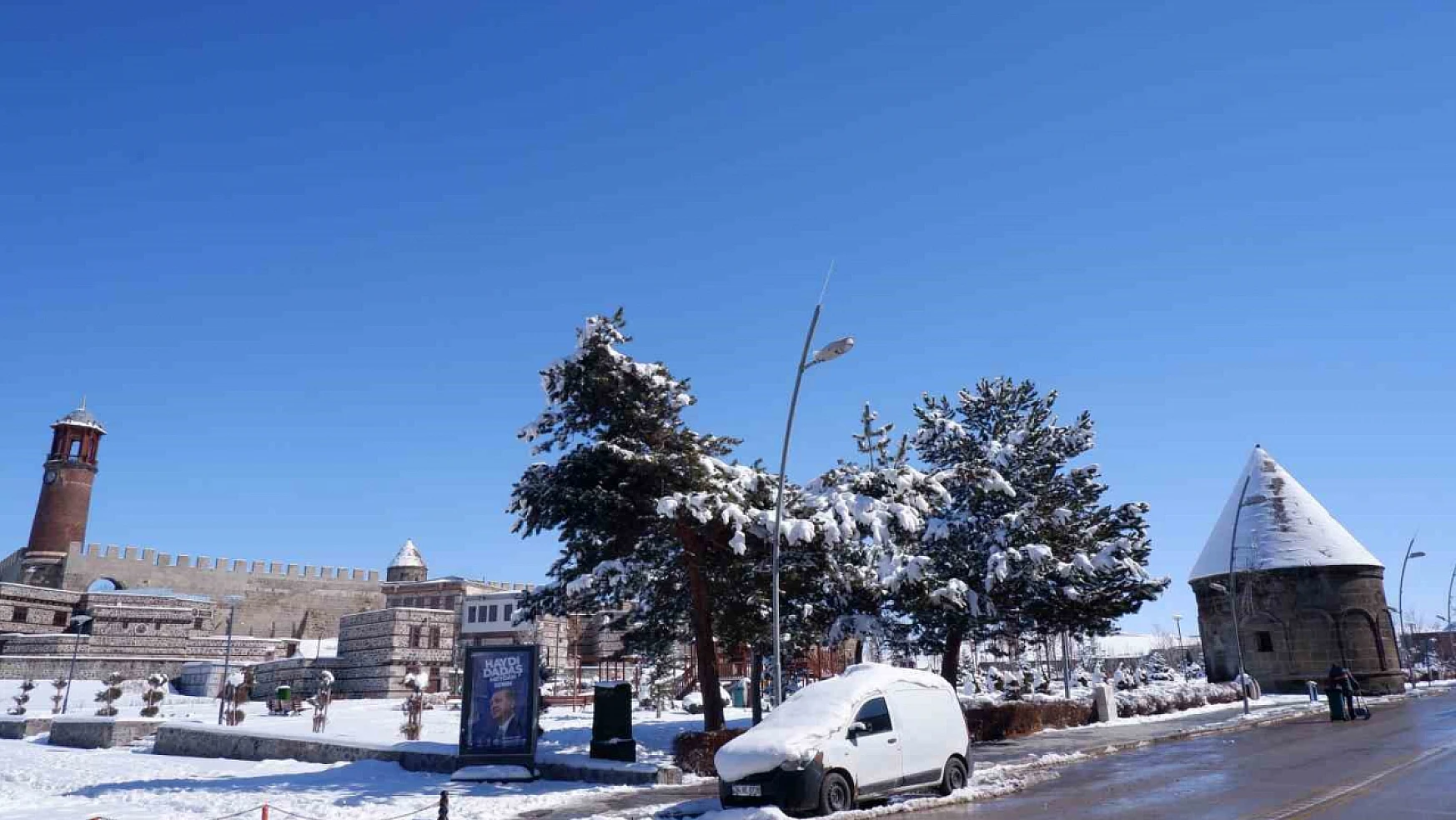 Erzurum'da 45 köy yolu kapalı