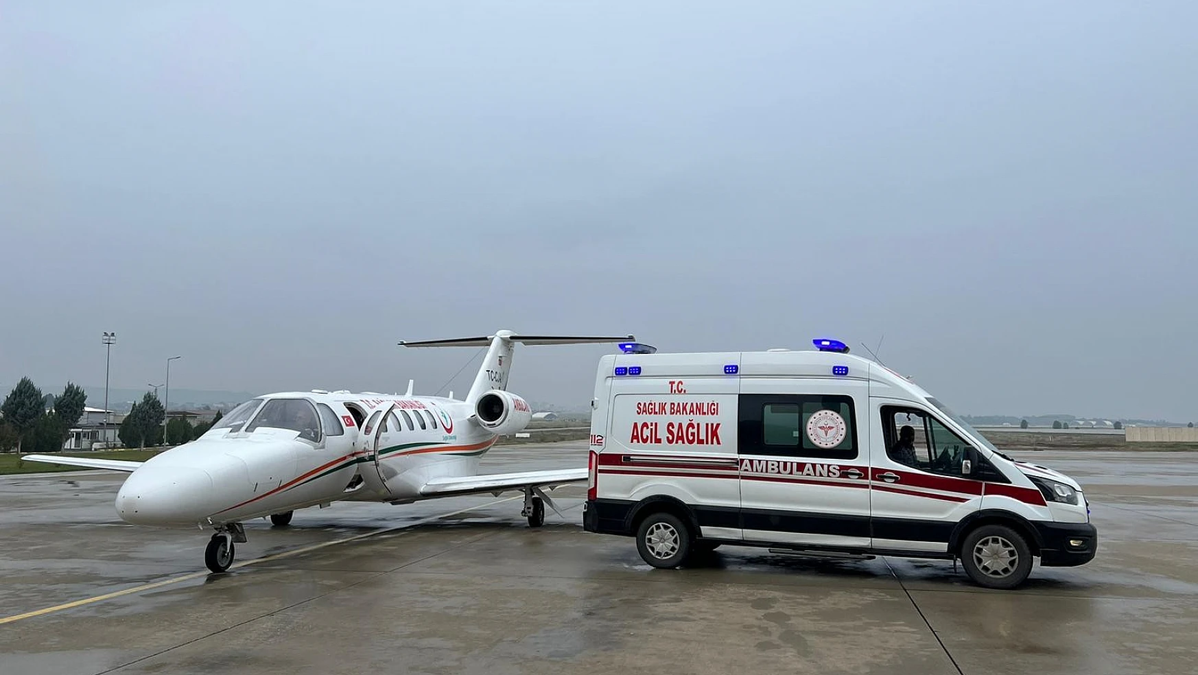 Kalp hastası bebek ambulans uçakla Konya'ya gönderildi