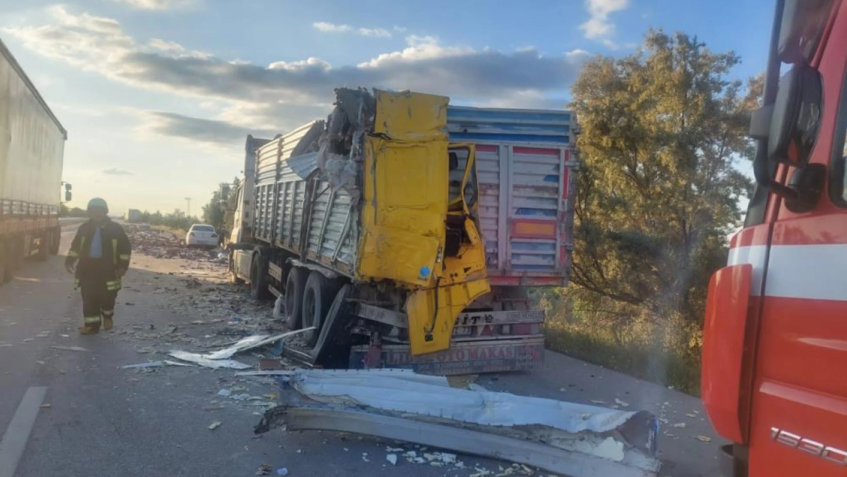 Karaman-Konya karayolunda kaza:1 yaralı