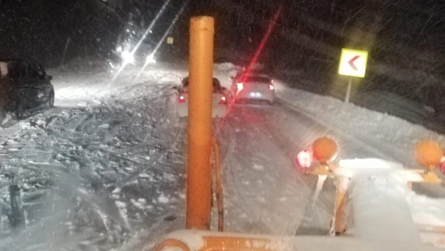 Konya Antalya karayolunda kar yağışı başladı