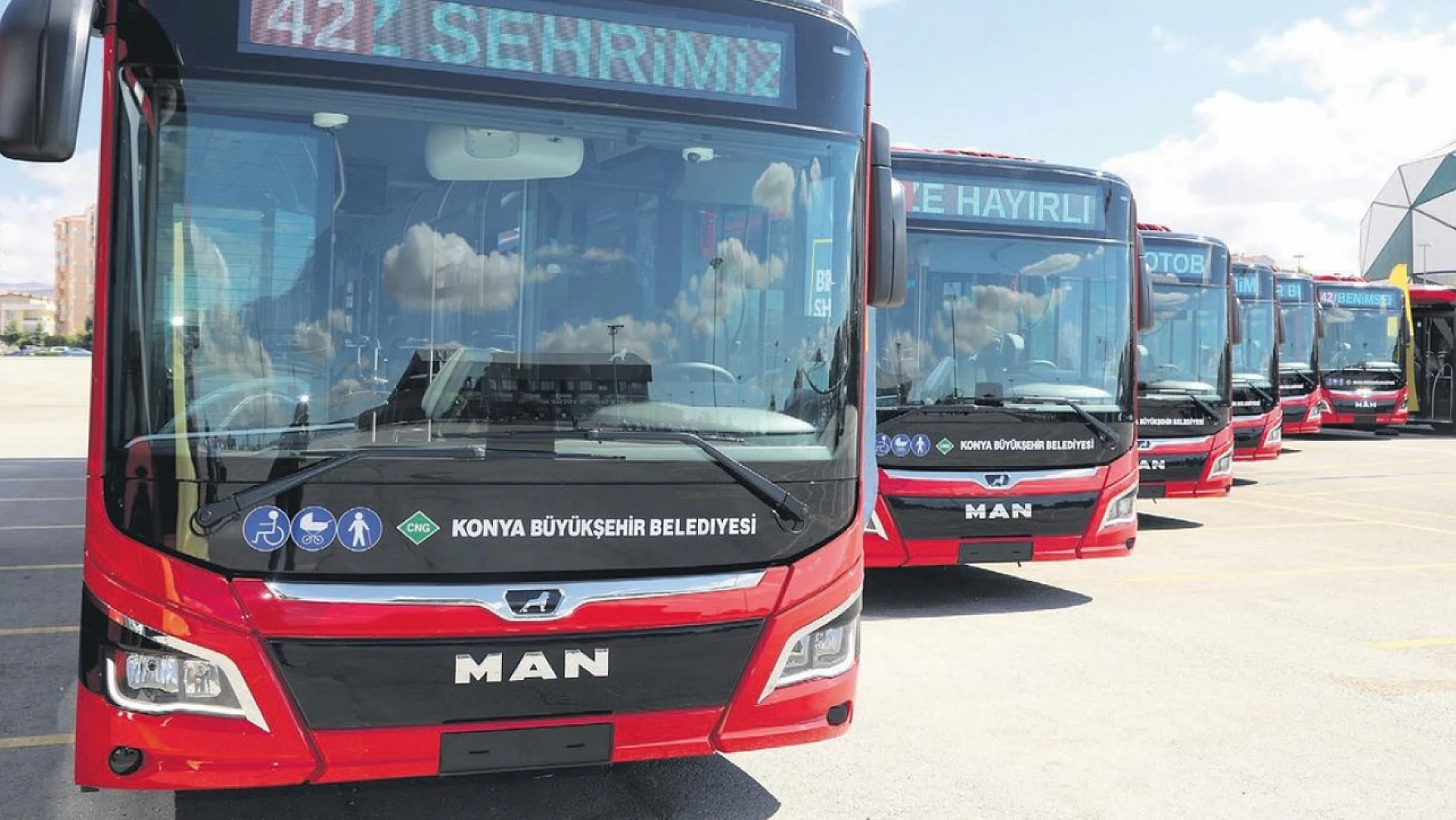 Konya Belediyesi 54 otobüs şoförü alacak