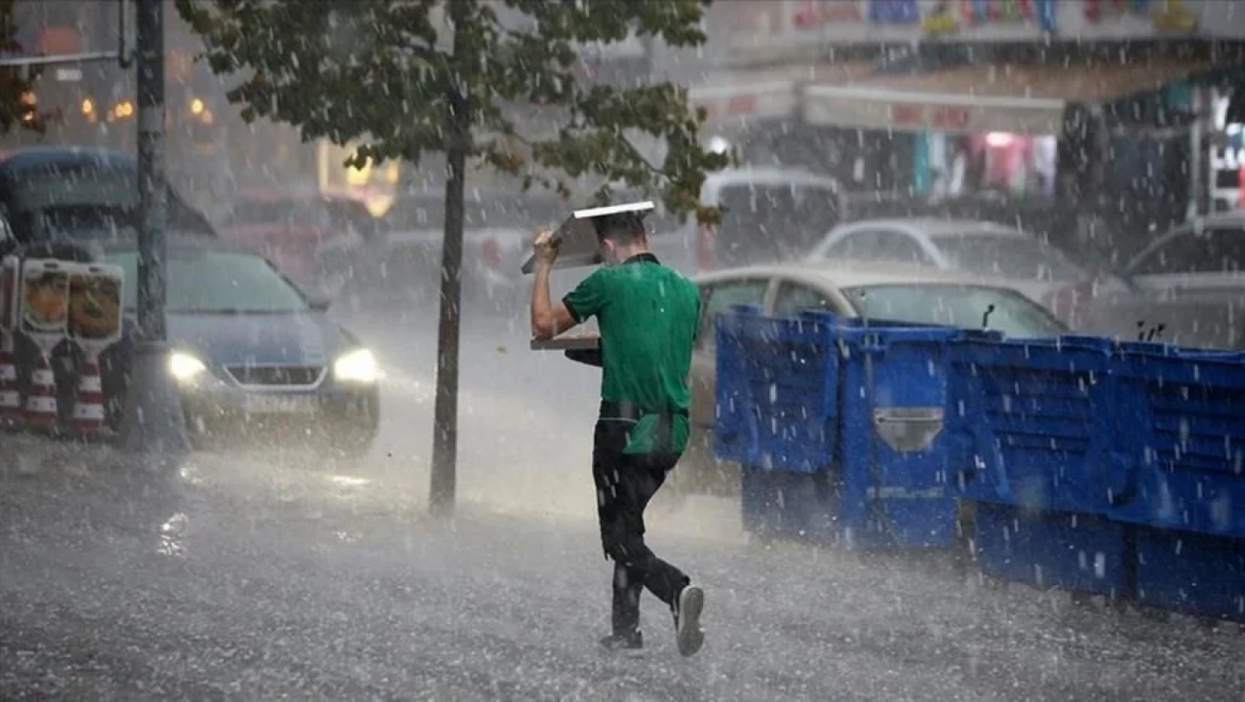 Konya'da dolu yağışı etkili oluyor