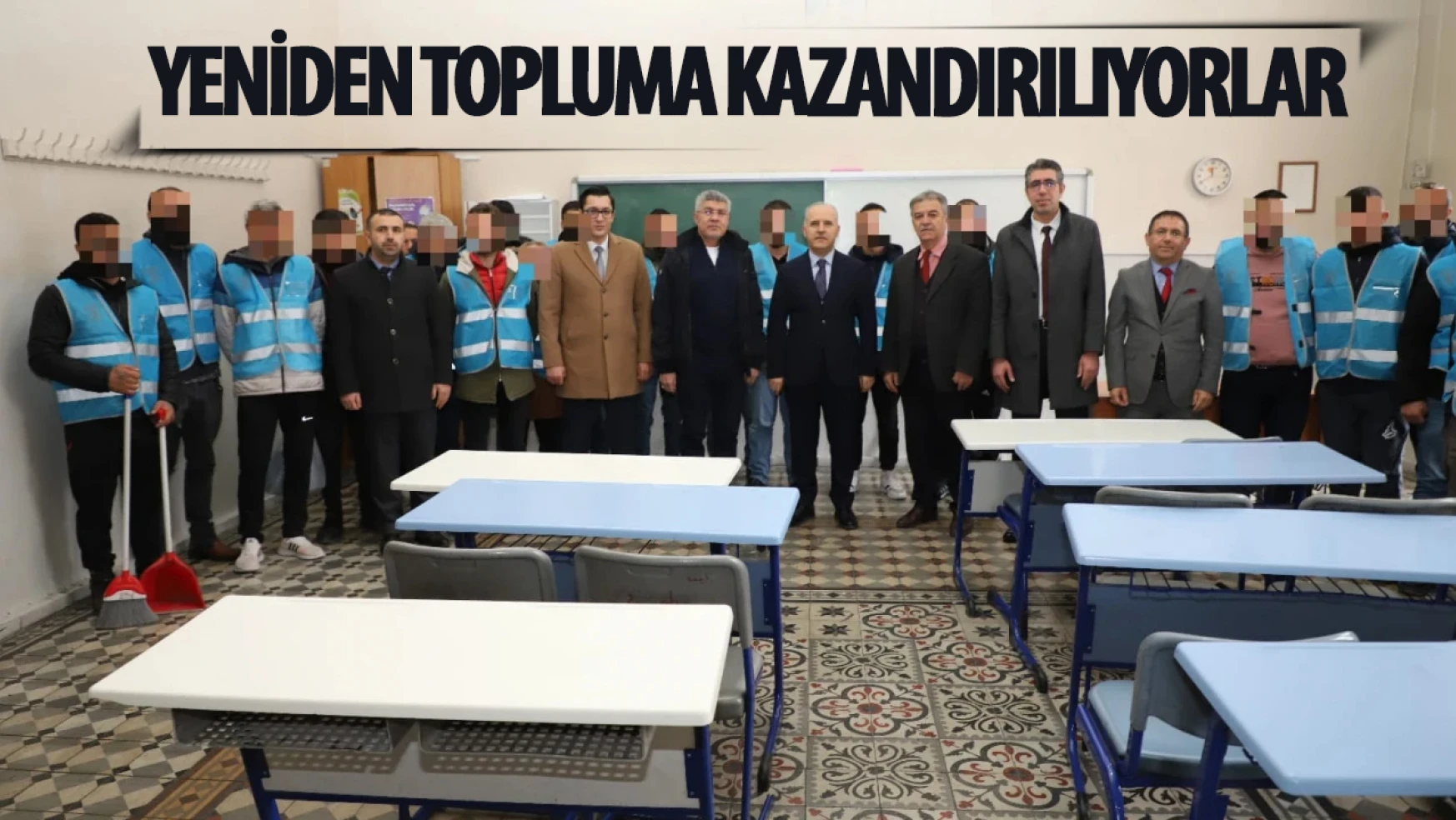 Konya'da hükümlüler okullarda bakım ve temizlik yapıyor!