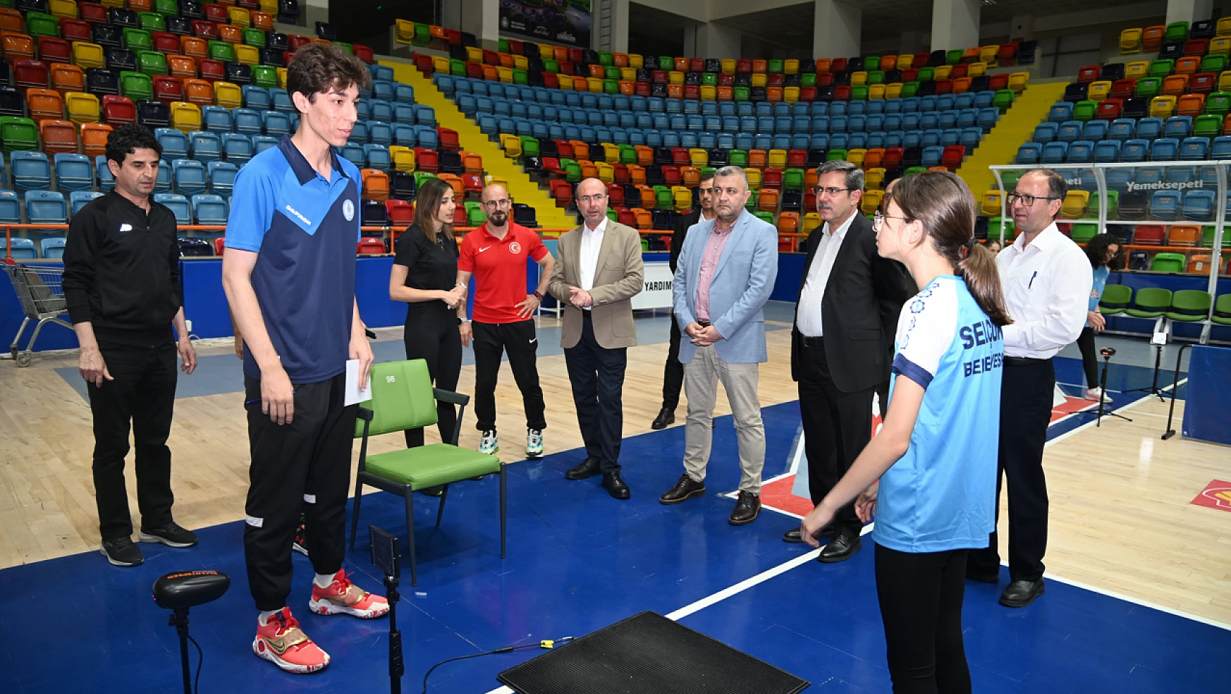 Konya'da o belediyeden Sporcu yetiştirme ölçü testleri başladı