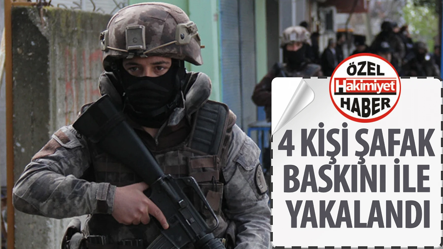 Konya'da terör operasyonu 4 kişi şafak baskını ile yakalandı