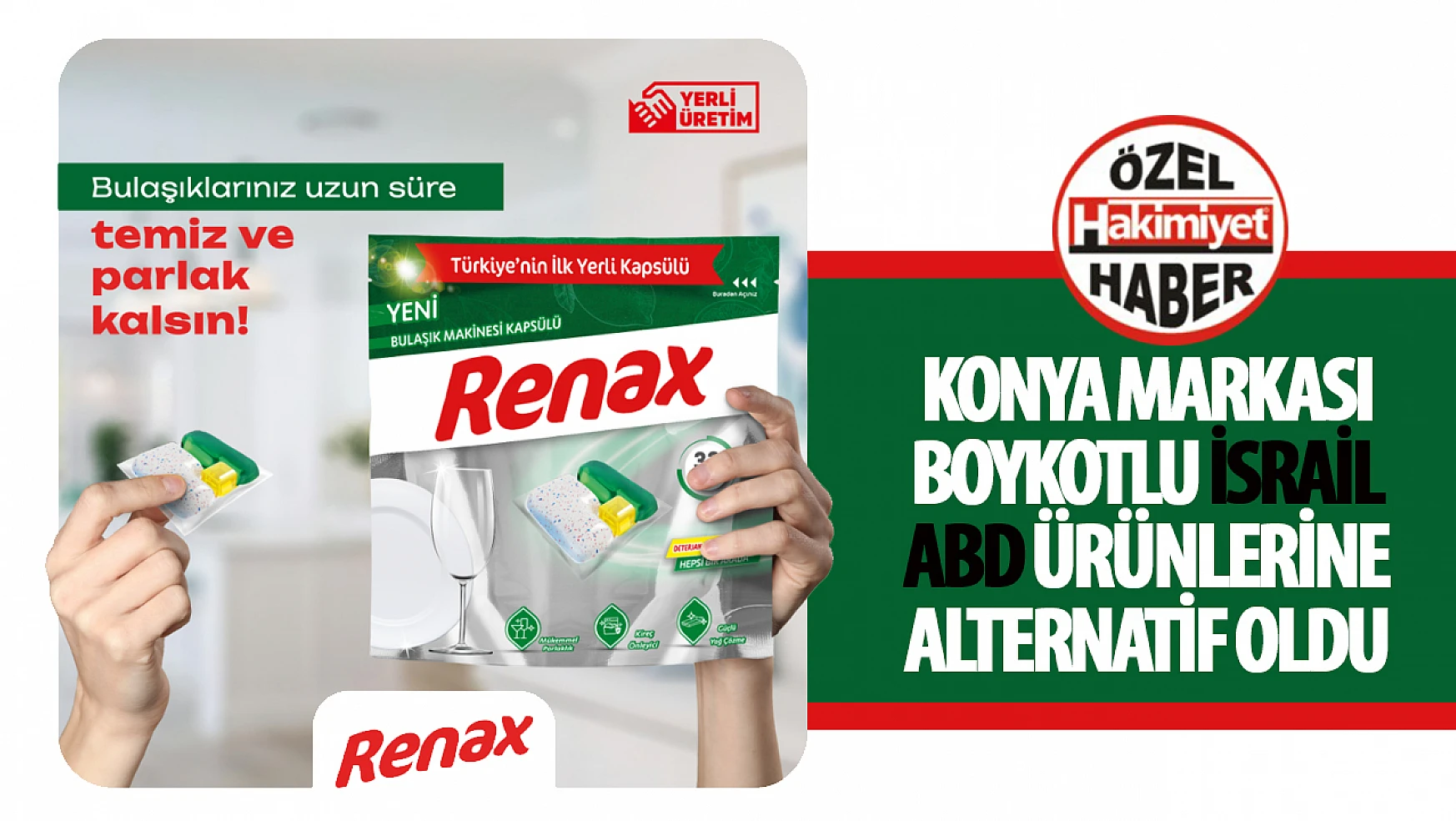 Konya Firması Renax, Temizlik Ürünleri İle İsrail Ürünlerine Alternatif Oldu