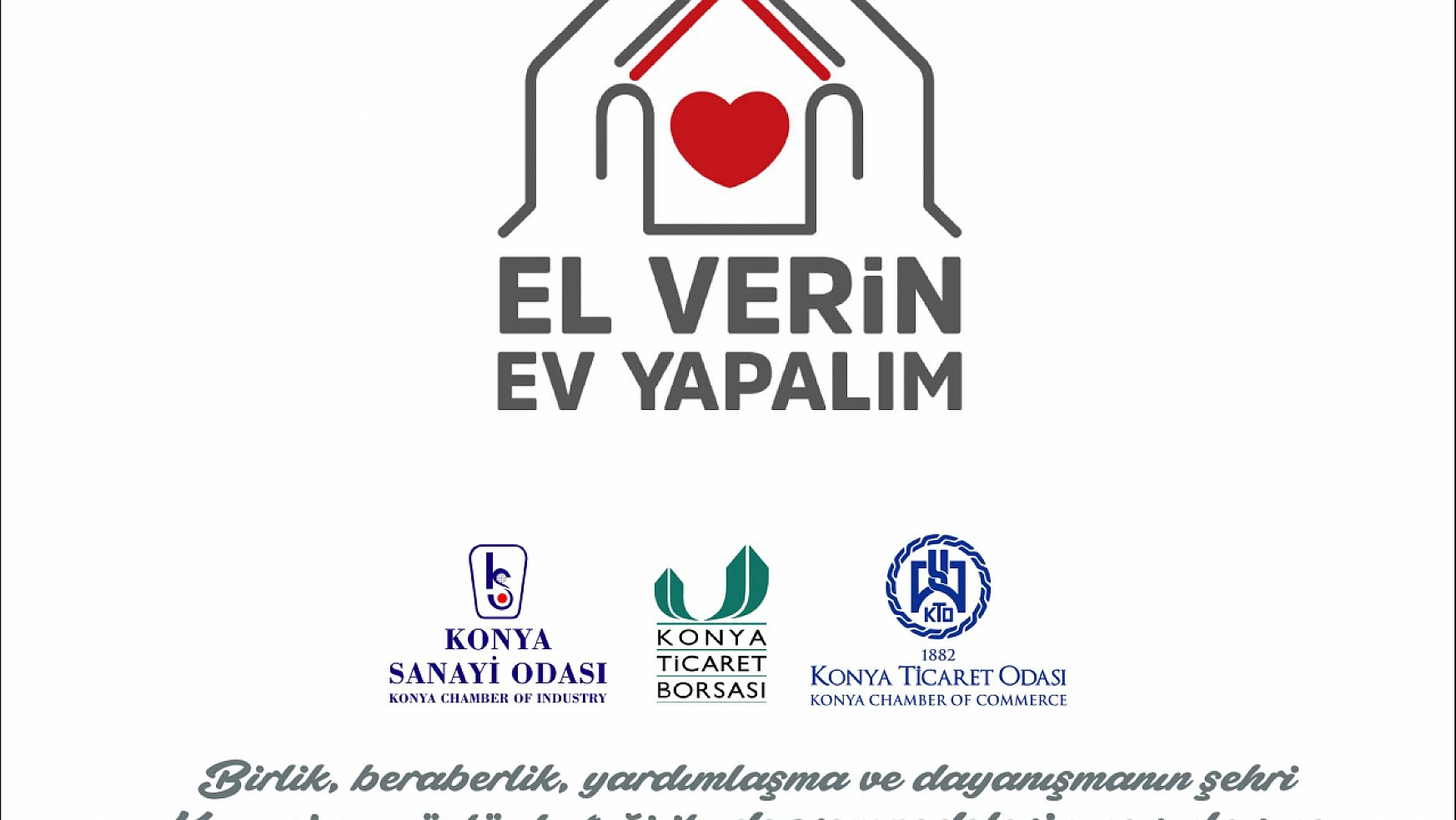 Konya iş dünyasında 'El verin ev yapalım' projesine güçlü destek