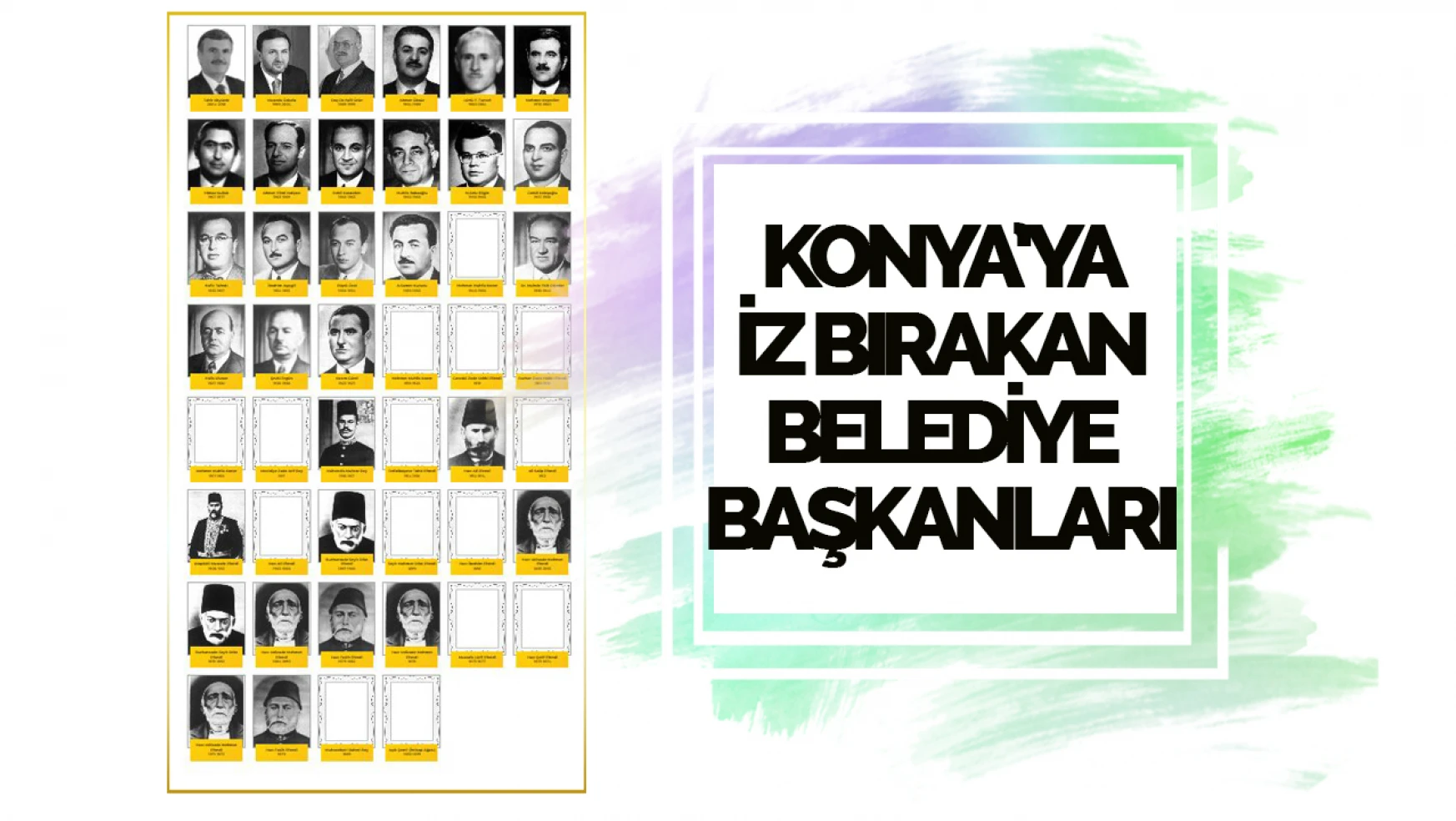 Konya'nın Belediye Başkanları: 1830'dan Günümüze