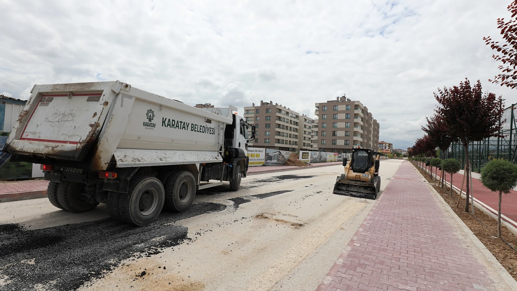Konya'nın o belediyesinden asfalt çalışması
