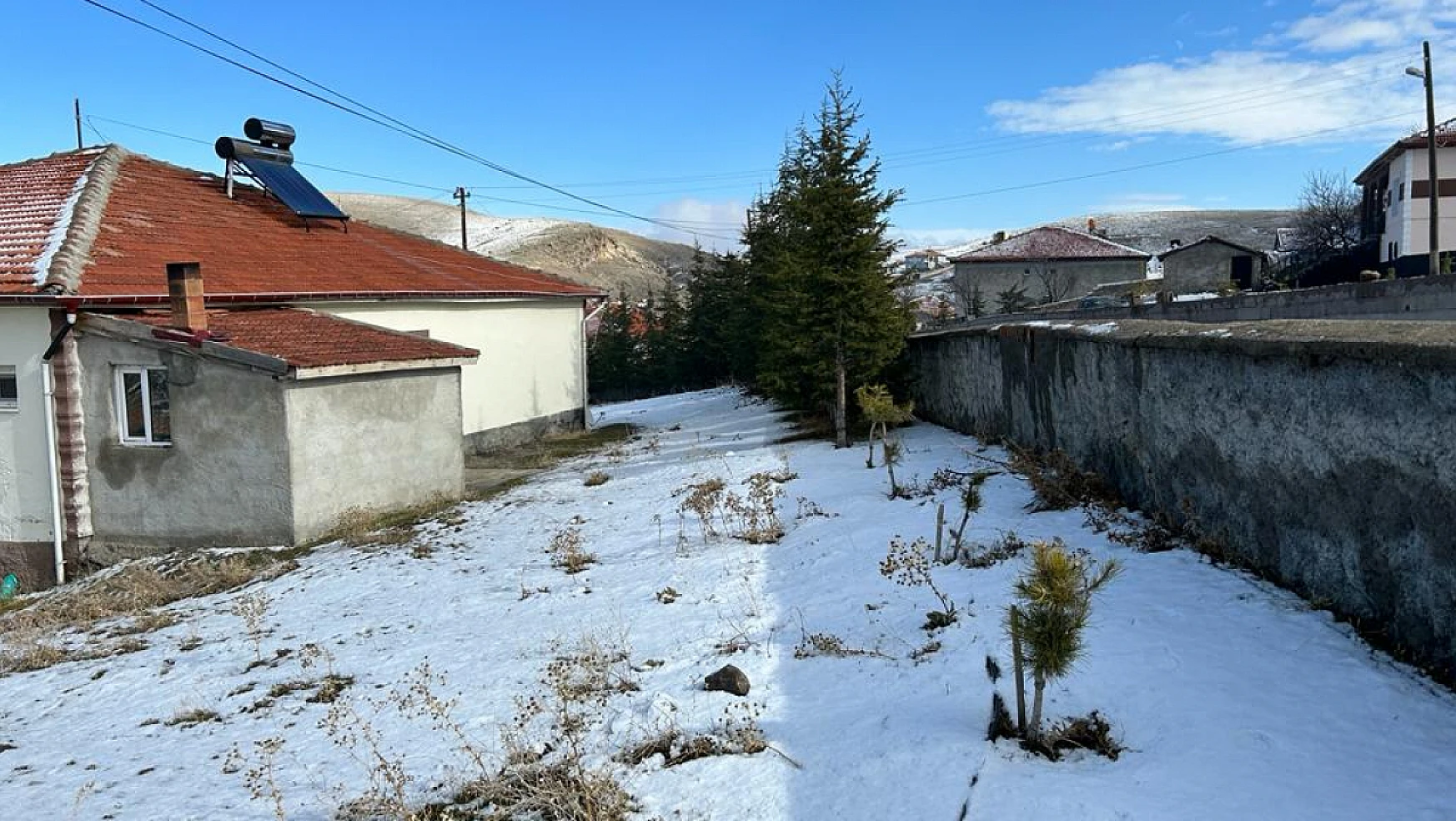 Konya'nın o ilçesinde kar hasreti son buldu