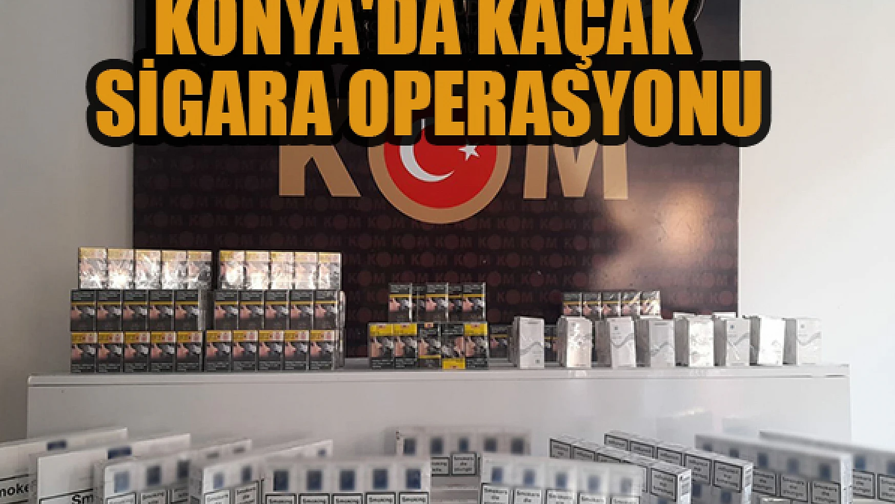 Konya'da kaçak sigara operasyonu