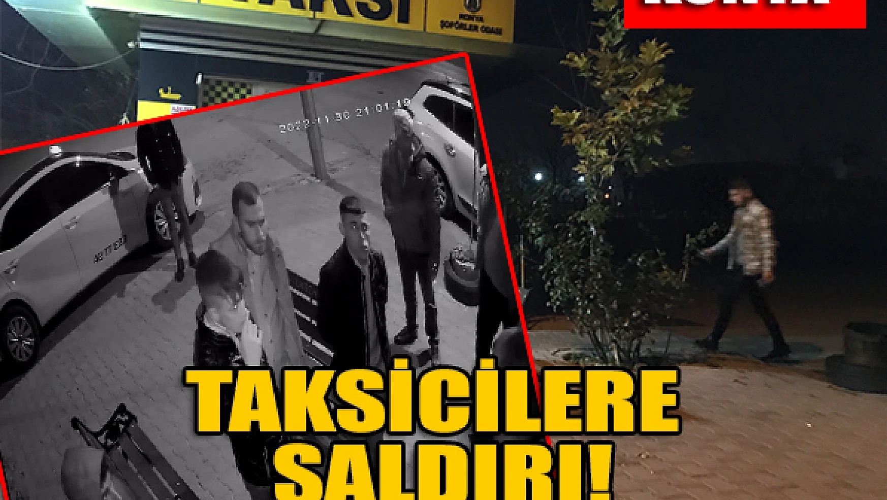 Konya'da taksicilere temizlik fırçası ve paspas sopalarıyla saldırdılar