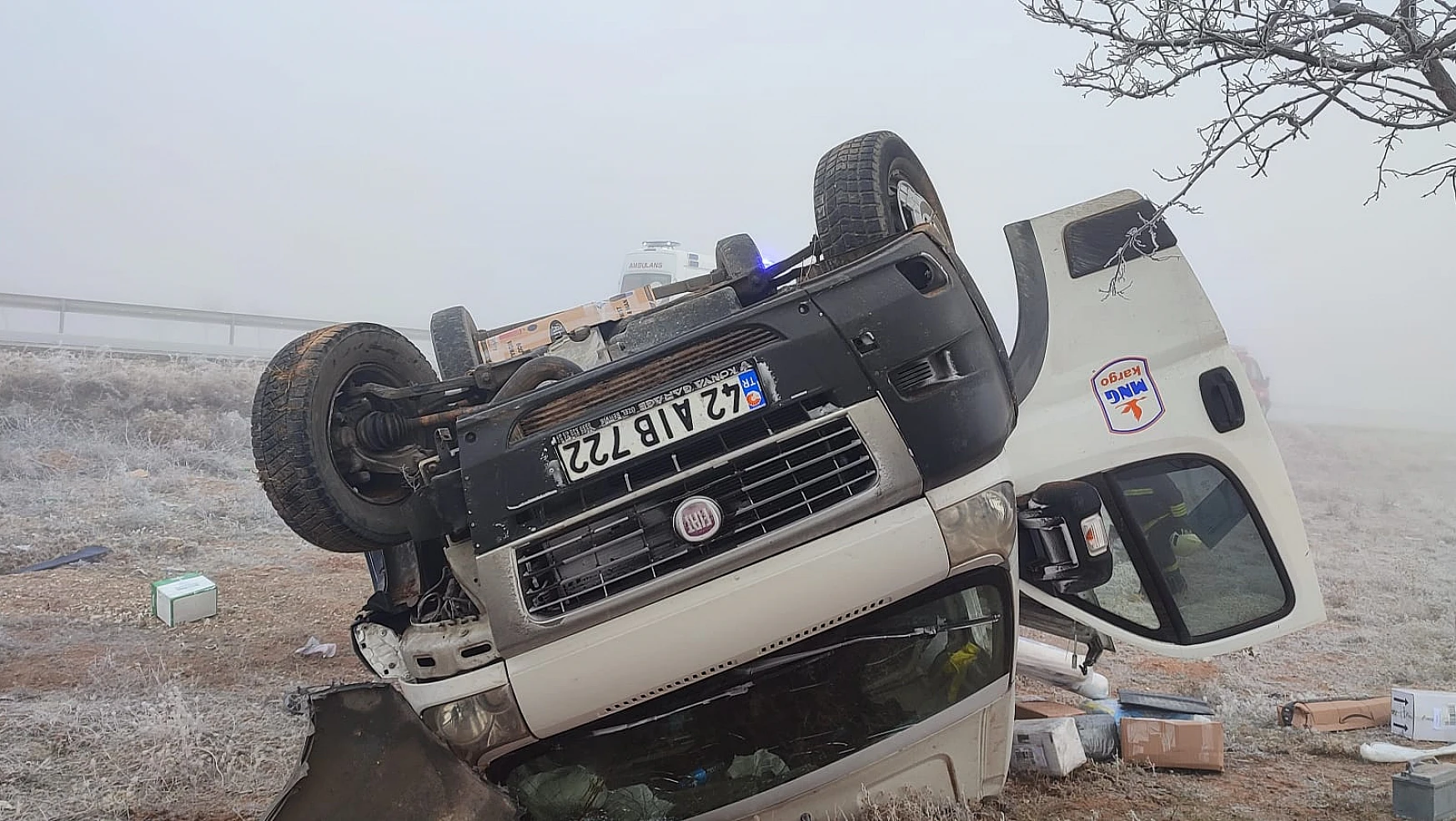  Konya'da trafik kazası: 1 yaralı