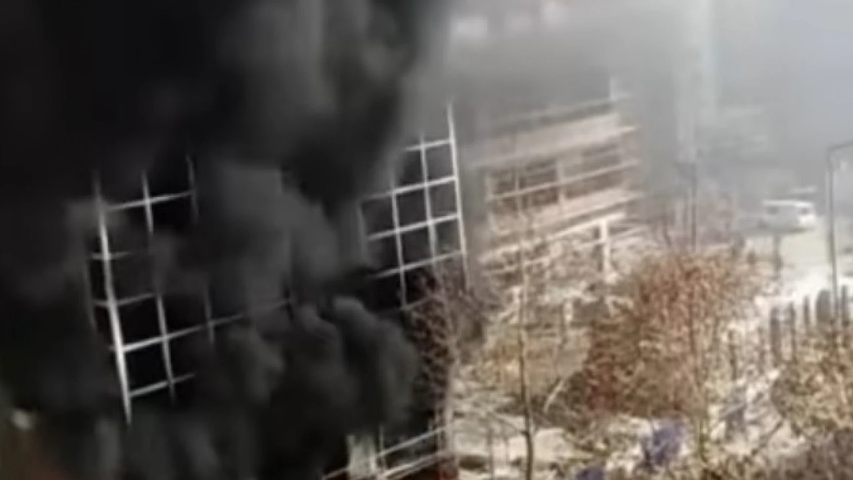 Konya'da inşaat halindeki binada yangın çıktı!