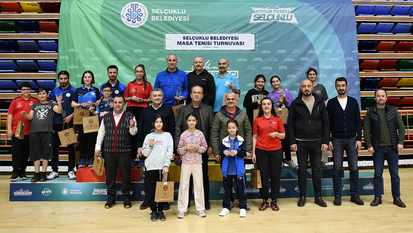 Selçuklu Belediyesi Masa Tenisi Turnuvası sona erdi