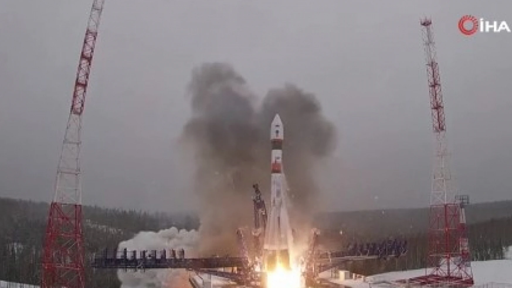 Soyuz roketini uzaya fırlatıldı