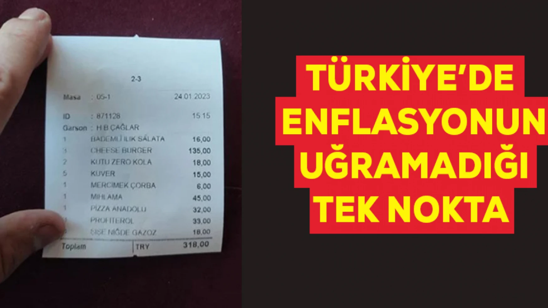 Türkiye'de enflasyonun nadir uğradığı o yer