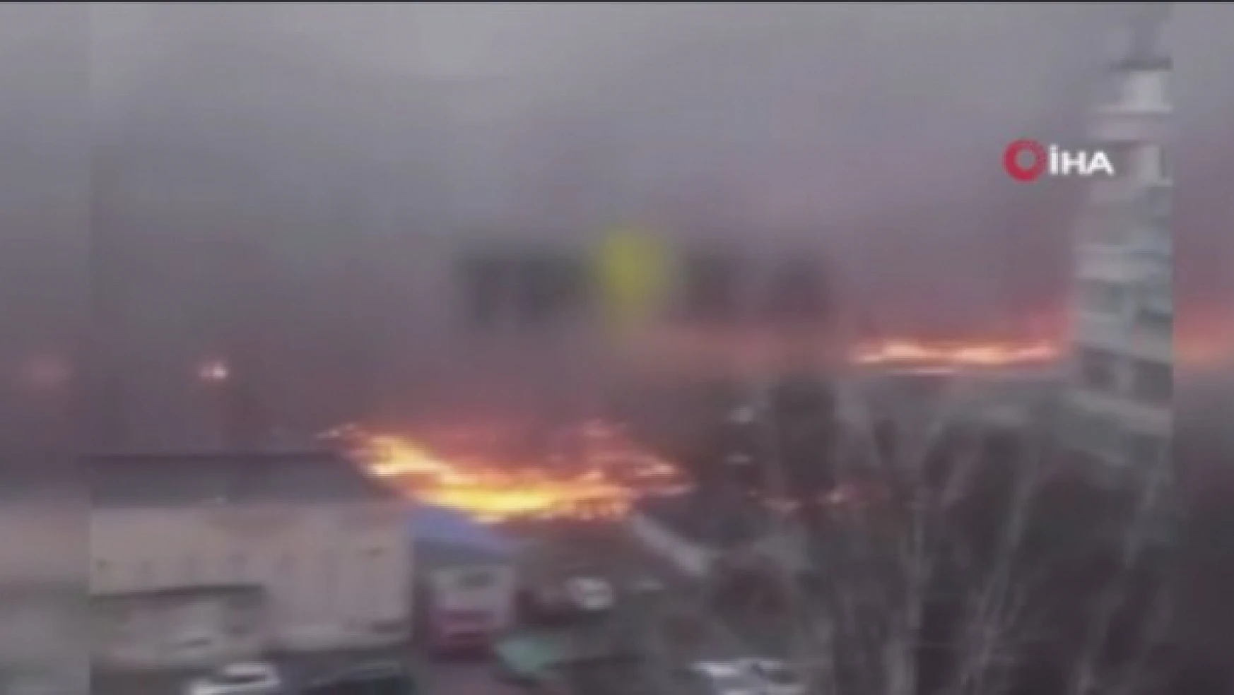 Ukrayna'da helikopter düştü