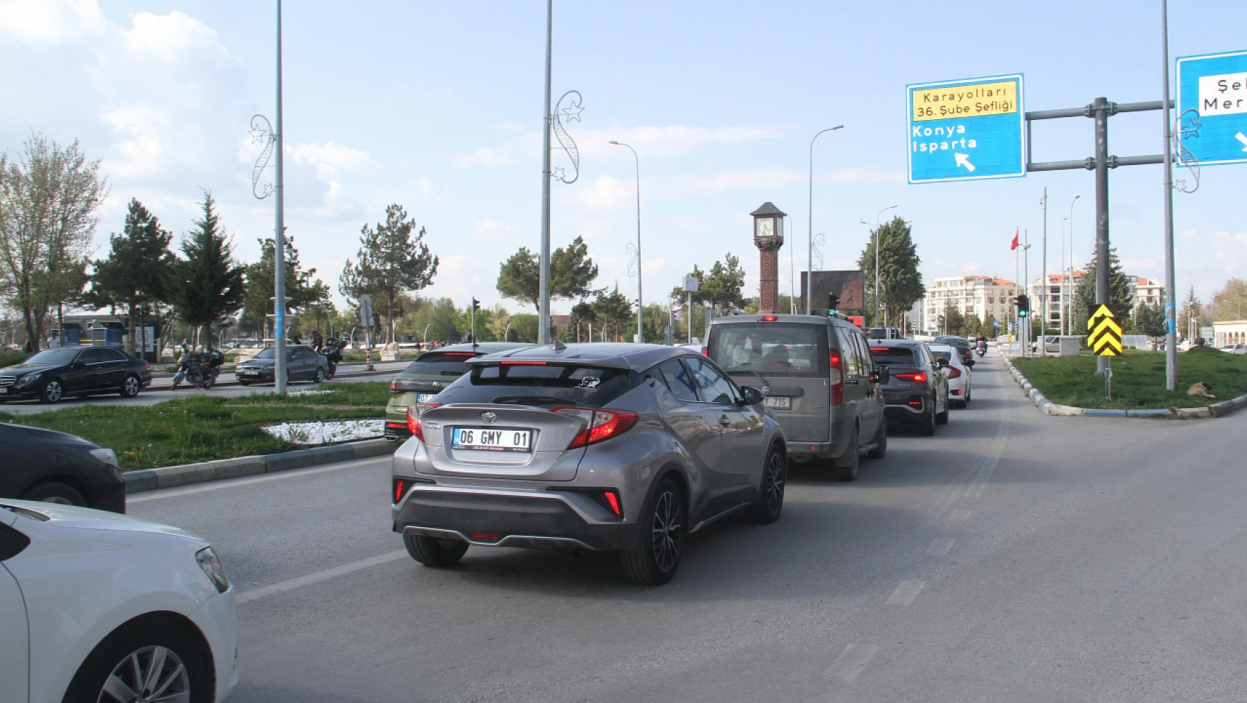 Yeni Konya-Antalya karayolunda trafik yoğunluğu yaşandı