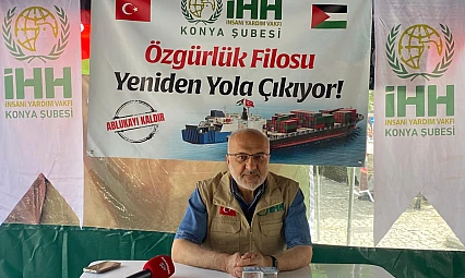 İHH Konya Şube Başkanı Hasan Hüseyin Uysal, Özgürlük Filosu hakkında açıklamalarda bulundu