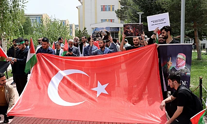 Sivas Üniversitesi öğrencileri, Filistin için dayanışma içinde