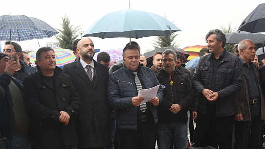 Yağmur altında emek mücadelesi