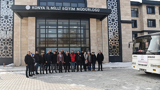 Konya'da 22 psikolojik danışman ve rehberlik öğretmeni Adıyaman'a uğurlandı