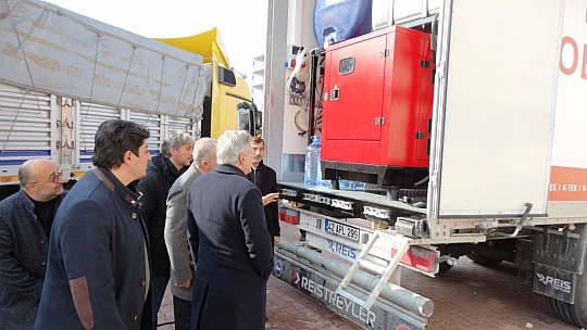 Karatay Kılıçarslan Bist Mtal'de Üretilen Mobil Fırın Hatay'a doğru yola çıktı